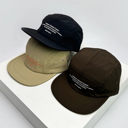 Street Letter Flat Brim Unisex Snapback Cap