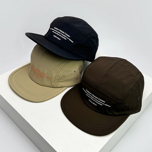 Street Letter Flat Brim Unisex Snapback Cap
