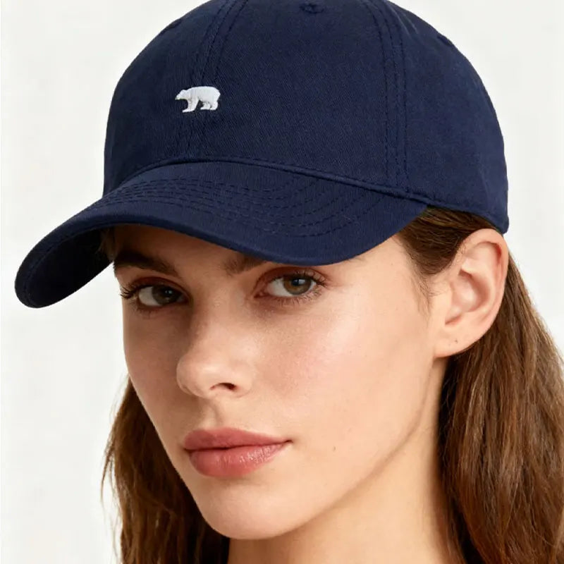 Polar Bear Embroidered Baseball Cap