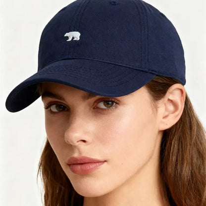 Polar Bear Embroidered Baseball Cap