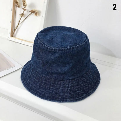 Denim Cotton Unisex Summer Bucket Hat
