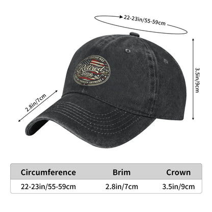 The Legend Has Retired 2026 Funny Baseball Cap