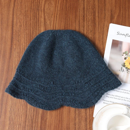 Pure Wool Knitted Fisherman Bucket Hat
