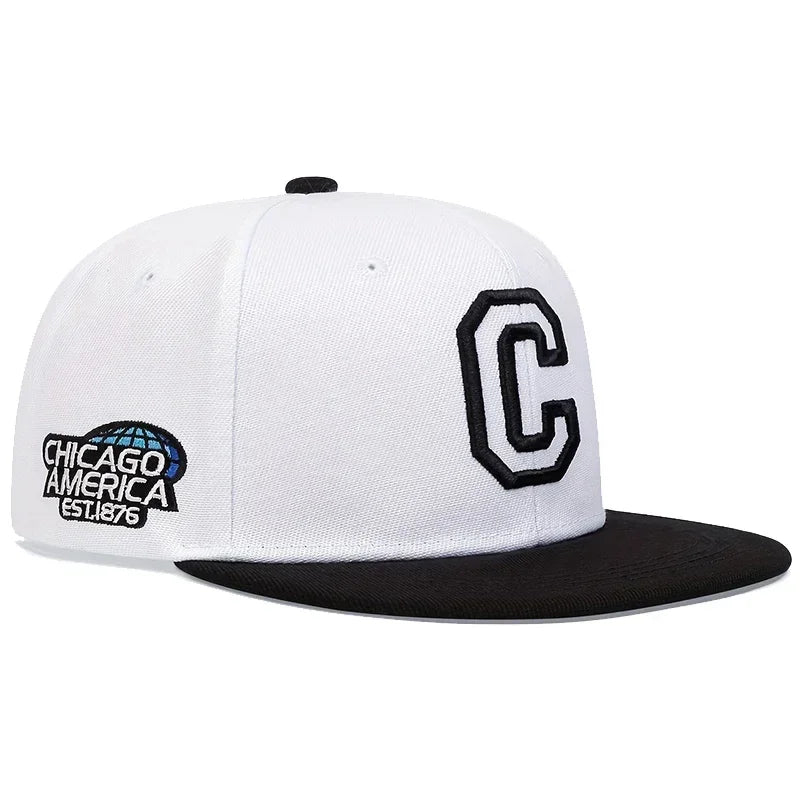 Chicago C Letter Embroidered Snapback Cap