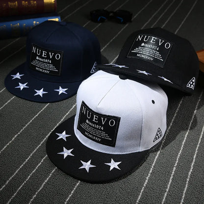 Classic Punk Hip Hop Cotton Snapback Cap