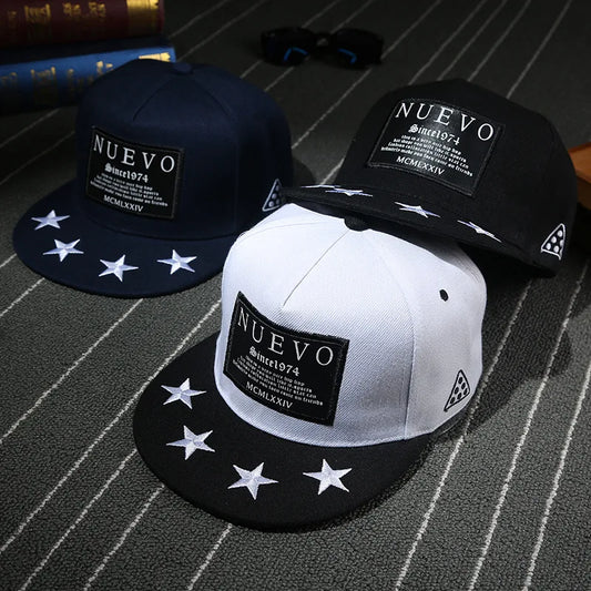 Classic Punk Hip Hop Cotton Snapback Cap