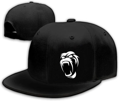 Skeleton Skateboarder Graphic Black Snapback Cap