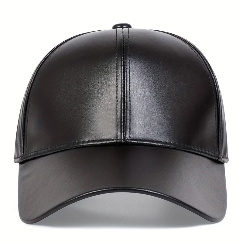 PU Leather Baseball Cap