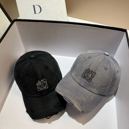 Korean Crystal 3D Letter Baseball Cap