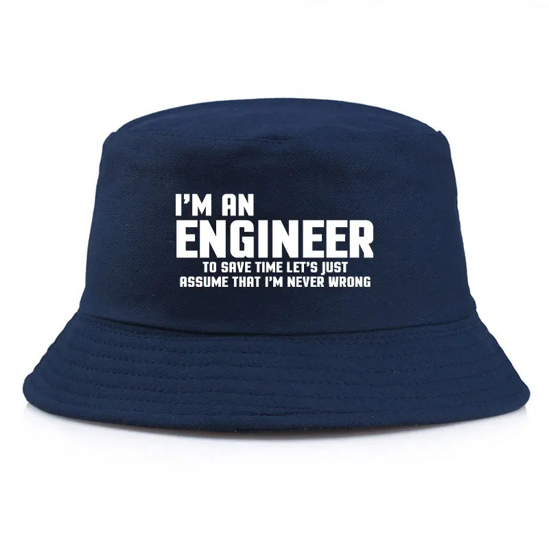 I Am Engineer Funny Cotton Bucket Hat