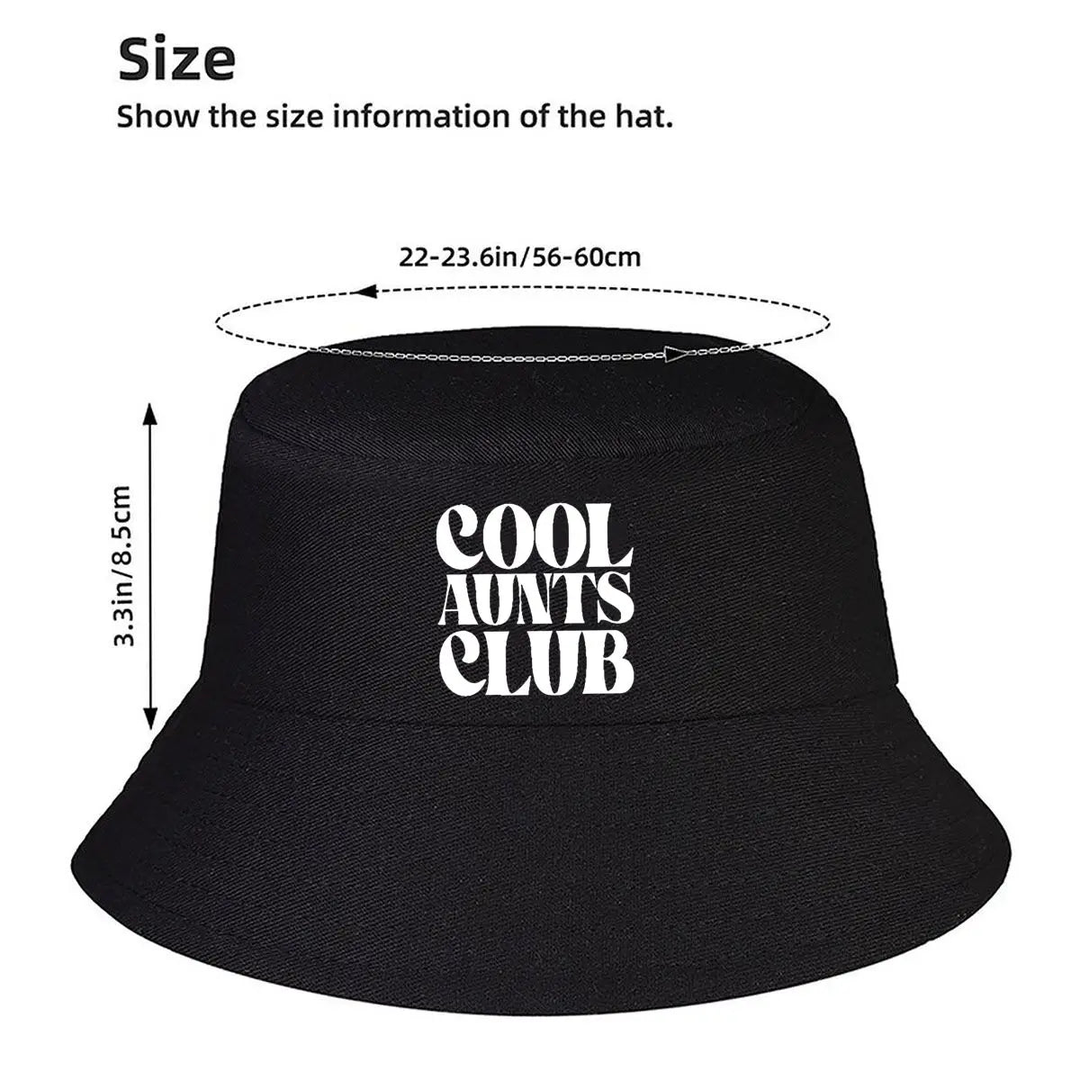 Cool Aunts Club Text Bucket Hat
