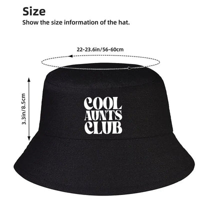 Cool Aunts Club Text Bucket Hat