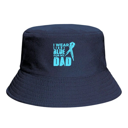 Light Blue Ribbon Support For Dad Bucket Hat
