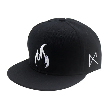 Unisex Flame Embroidery Baseball Cap