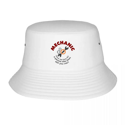 Snarky Mechanic Sarcastic Definition Graphic Bucket Hat