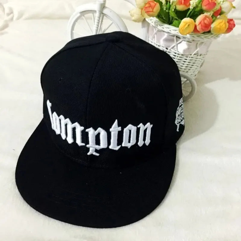 New Compton Embroidery Hip Hop Snapback Cap