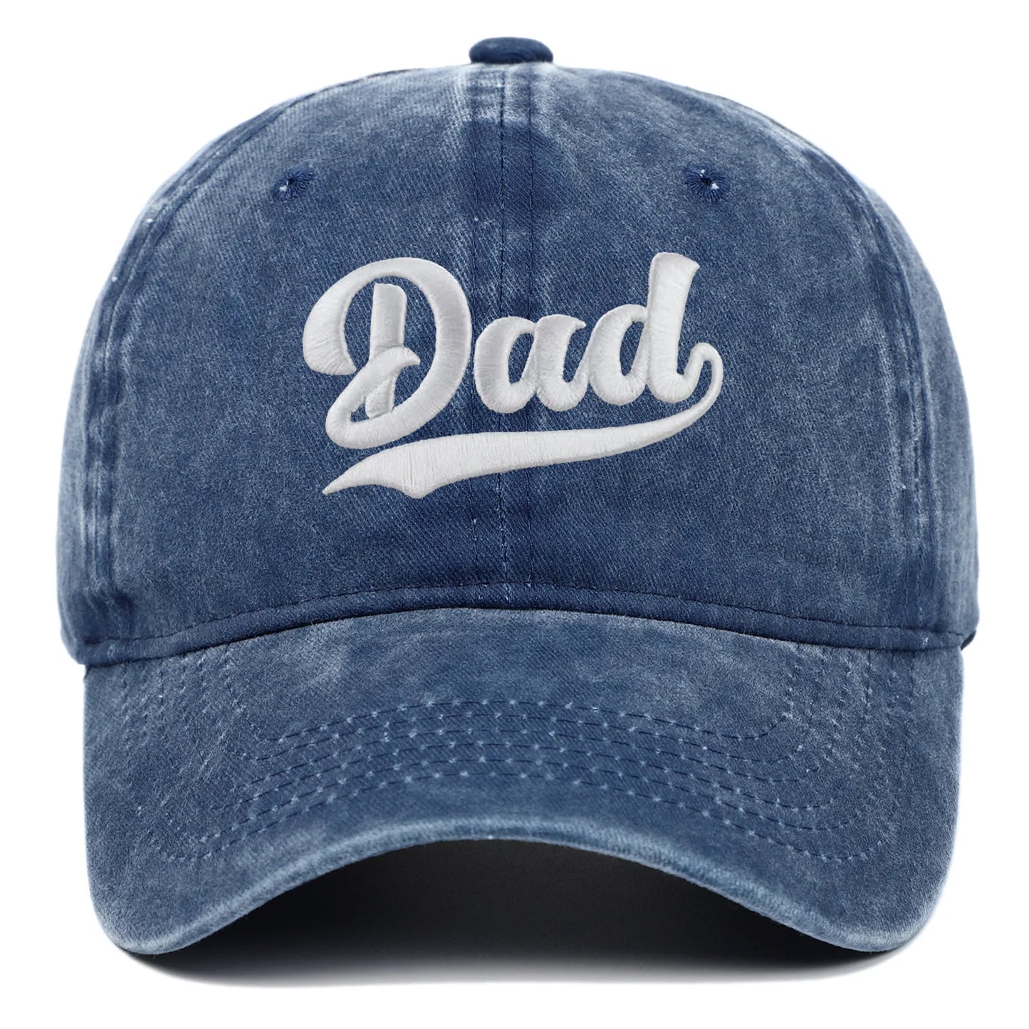 DAD MOM Embroidered Retro Washed Baseball Cap