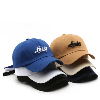 Lucky Embroidery Casual Baseball Cap