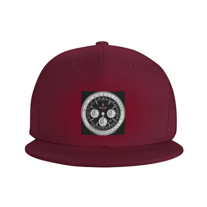 Black Luxury Watch Dial Elegant Minimalist Snapback Cap