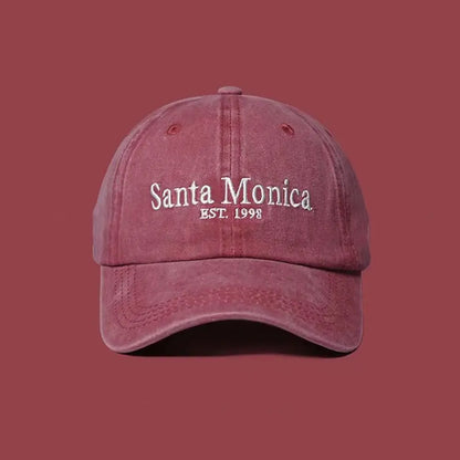 Face Slimming Letter Embroidered Baseball Cap