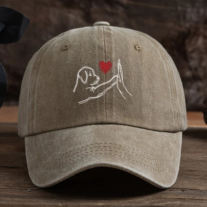 Dog Love High Five Printed Baseball Hat