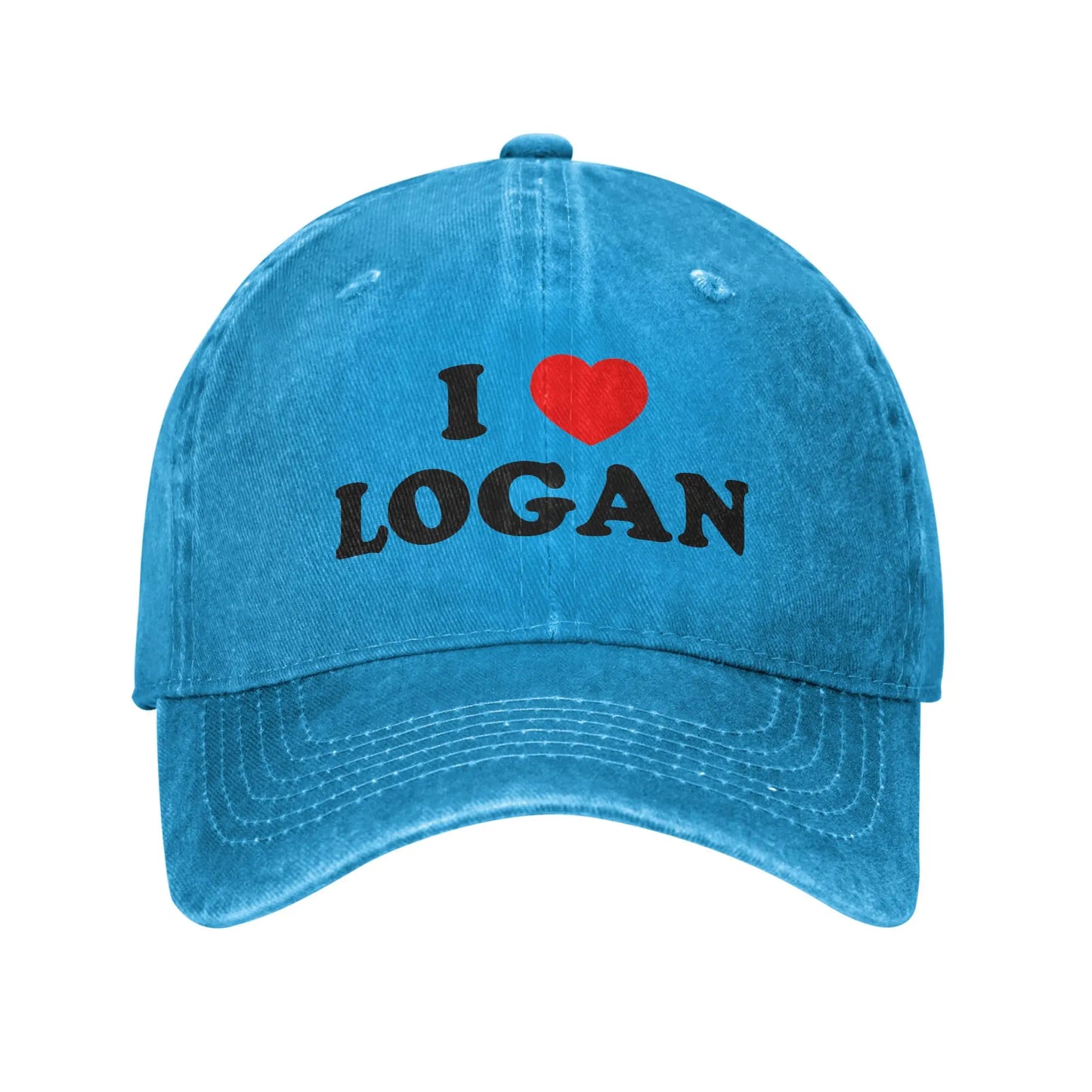 I Love Logan Adjustable Trucker Baseball Cap