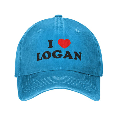 I Love Logan Adjustable Trucker Baseball Cap