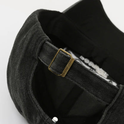 Vintage Letter Washed Denim Trucker Baseball Cap