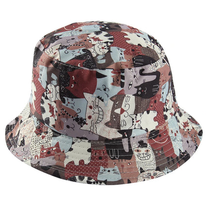 Double Sided Panda Cartoon Bucket Hat