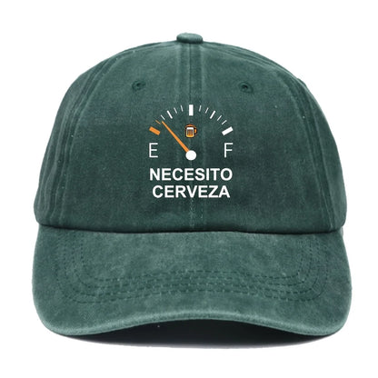 Necesito Cerveza Pattern Vintage Baseball Cap