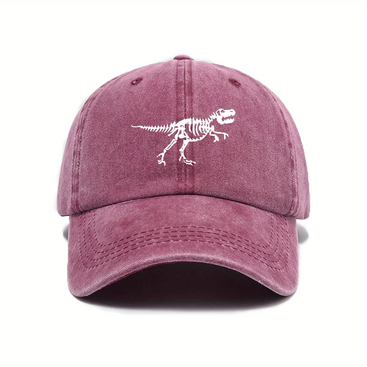 Dinosaur Skeleton Print Casual Street Baseball Cap