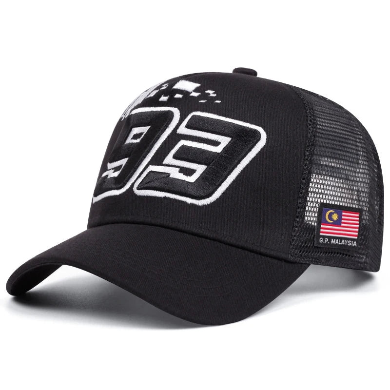 Malaysia 93 Embroidered Street Baseball Cap