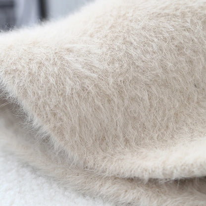 Angora Fluffy Winter Bucket Hat