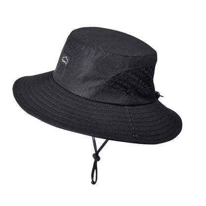 Unisex Outdoor UV Protection Wide Brim Bucket Hat
