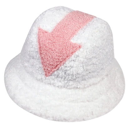 Unisex Arrow Style Personality Lambhair Bucket Hats