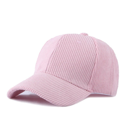 Solid Color Corduroy Warm Autumn Winter Baseball Cap