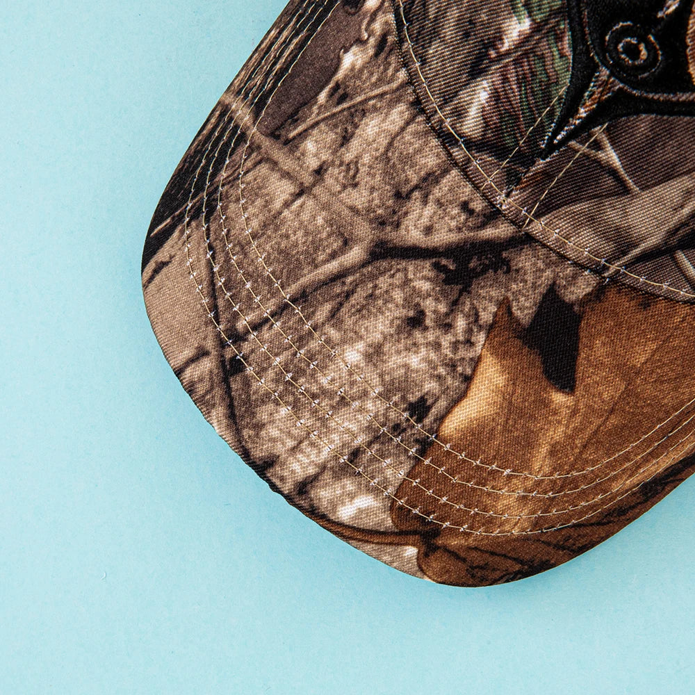 Unisex Leaf Print Camouflage Baseball Cap
