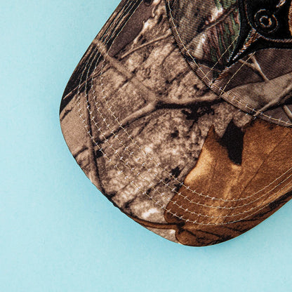 Unisex Leaf Print Camouflage Baseball Cap