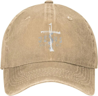 Jesus Saved My Life Cross Christian Baseball Cap