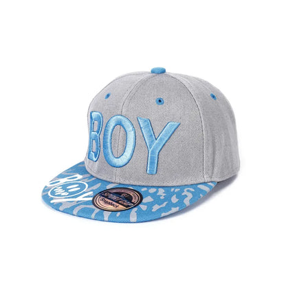 Cool Boy Embroidery Kids Snapback Cap