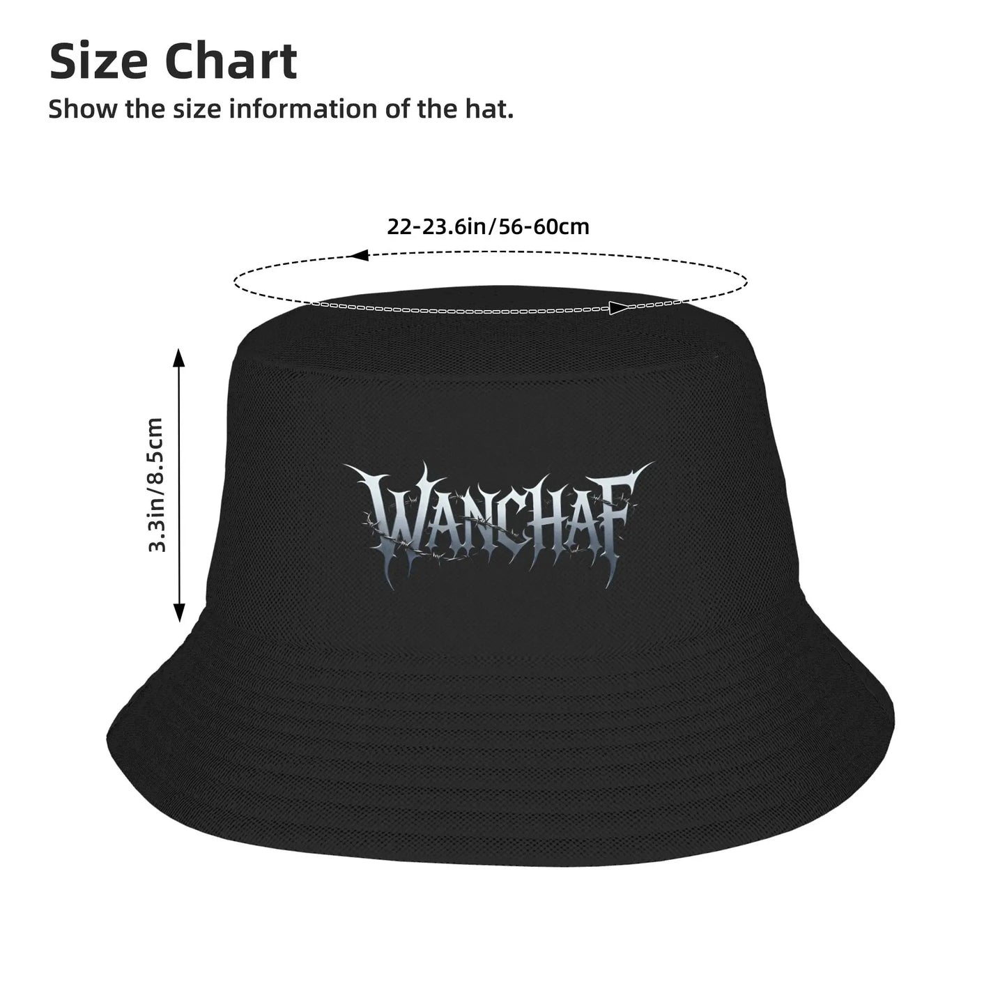 WANGHAF Meme Classic Personality Graphic Fishing Bucket Hat