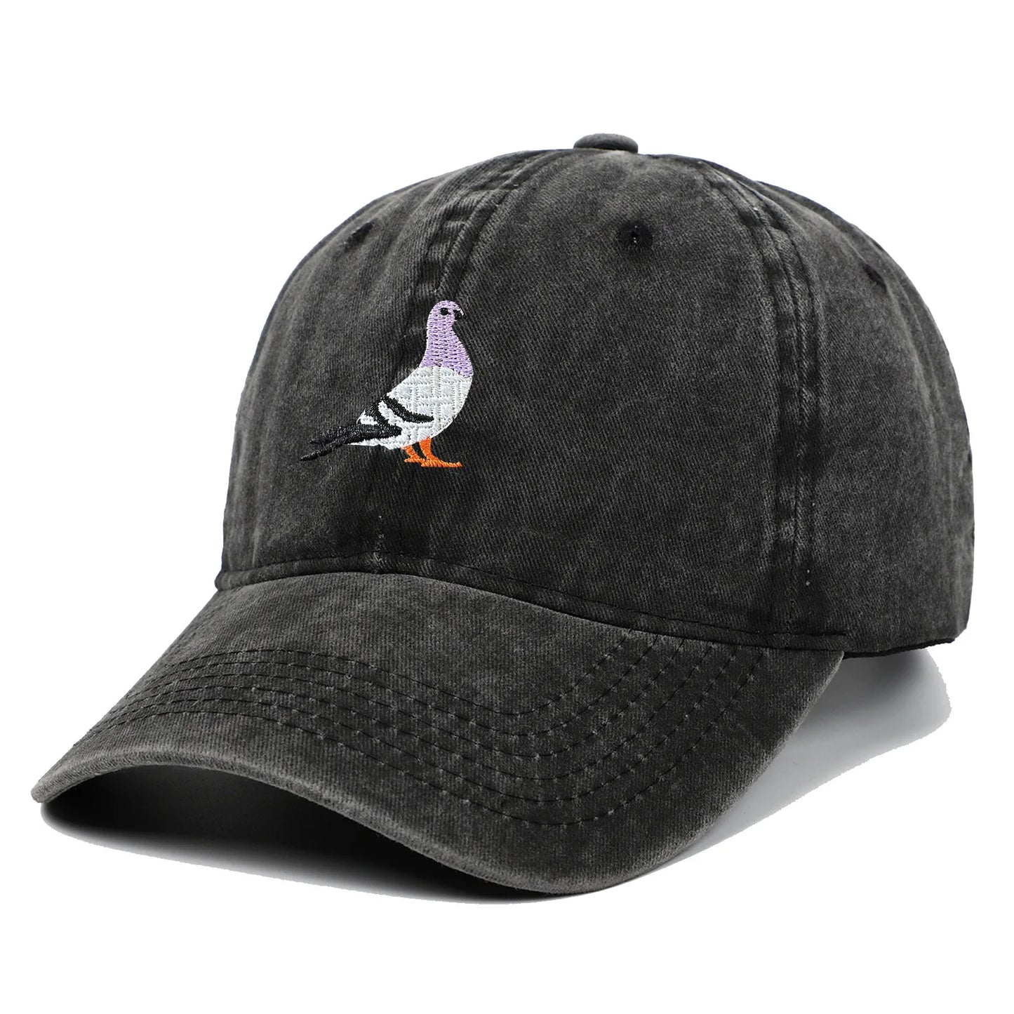 Fashion Embroidered Washed Cotton Snapback Baseball Hat