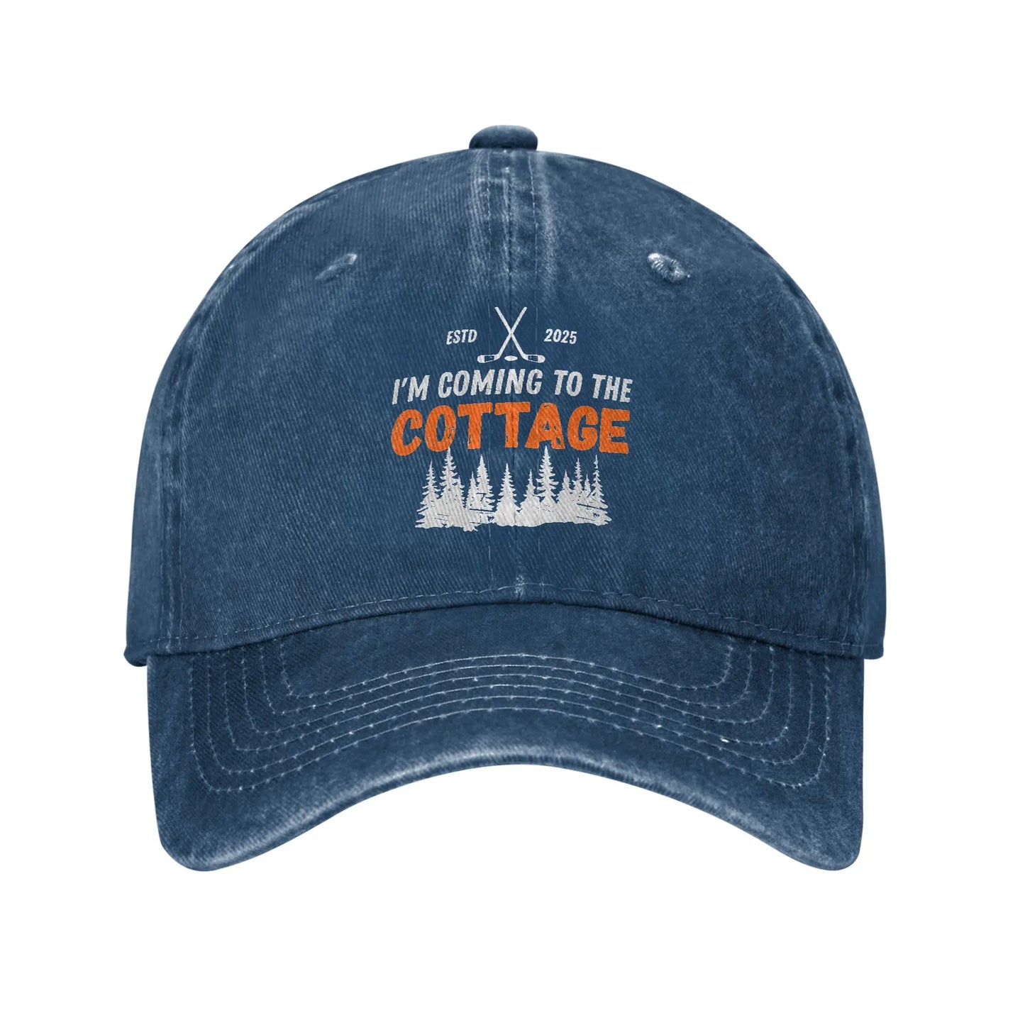Coming To The Cottage Retro Baseball Cap