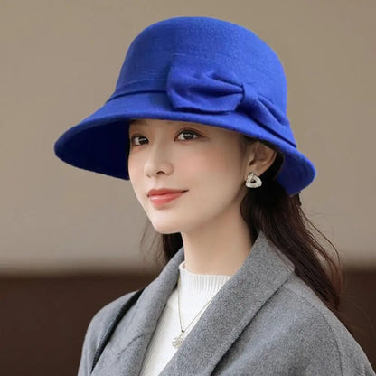 Vintage Wool Felt Cloche Bucket Hat