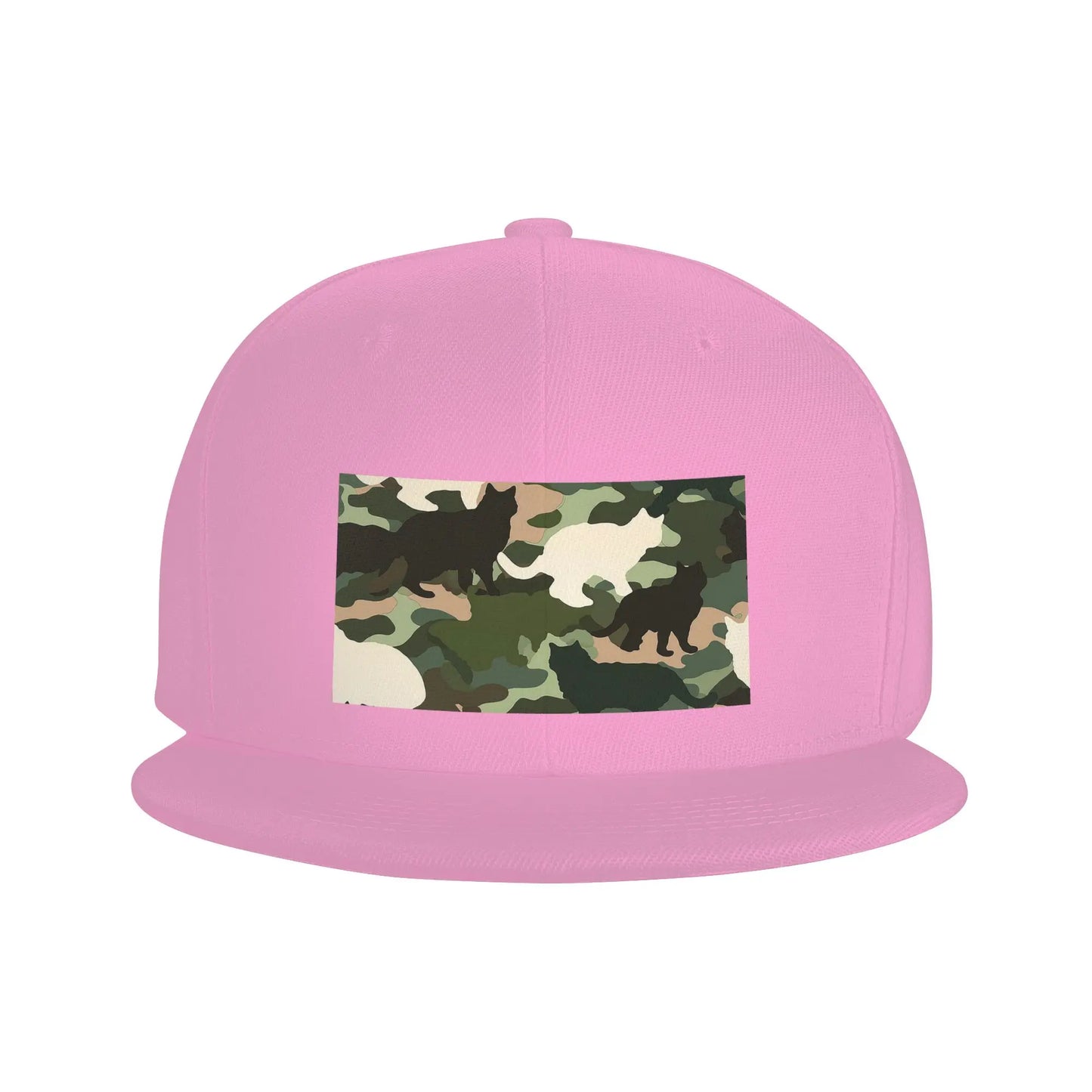 Cat Camouflage Pattern Breathable Outdoor Snapback Cap