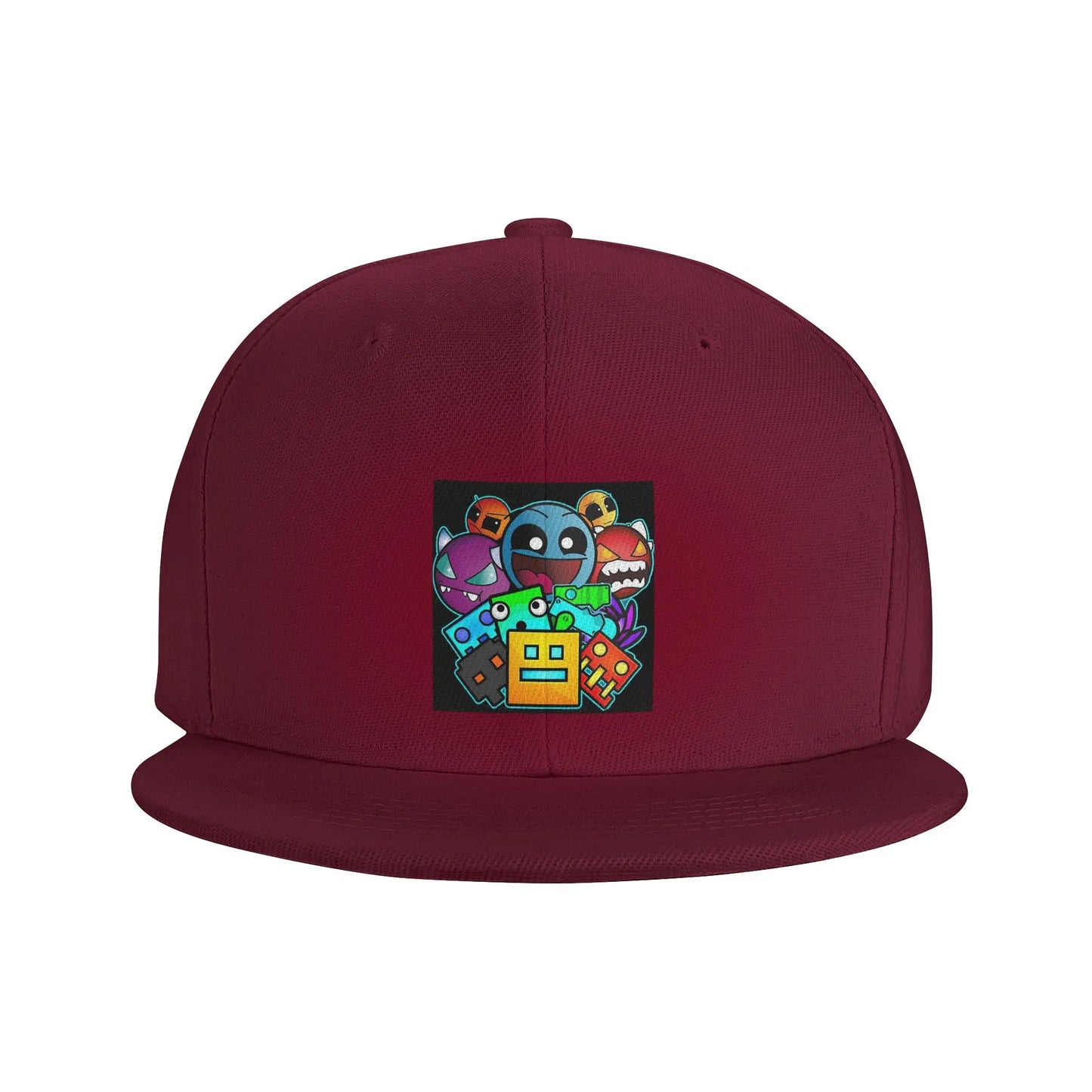 Geometry Dash Cute Geometric Game Graphic Snapback Cap
