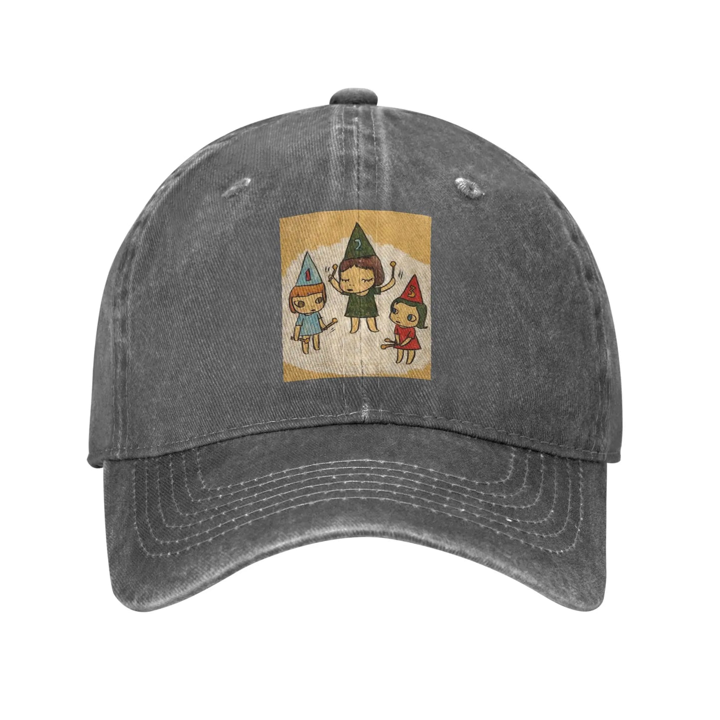 Yoshitomo Nara Funny Denim Baseball Cap
