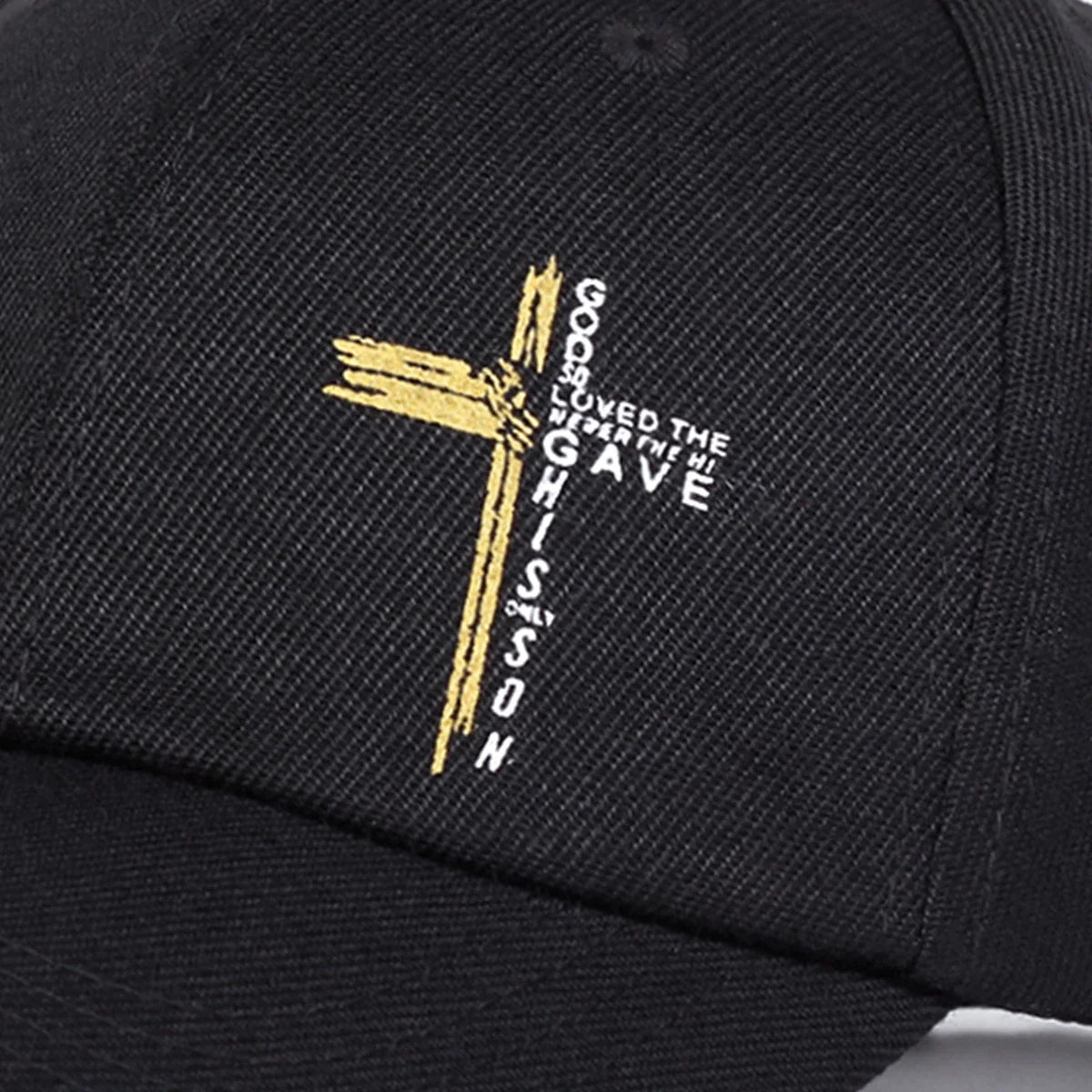 Unisex Letter Cross Printing Baseball Caps