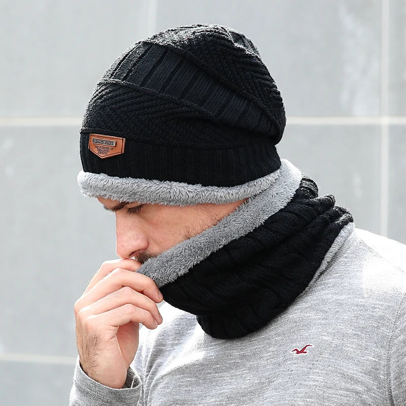 Knitted Wool Winter Beanie Hat