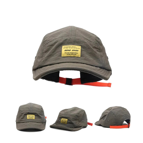 Fashion 5 Panel Quick Dry Flat Brim Baseball Cap